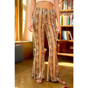 Jade By Jane Paisley Print Flared Pants Size 1X